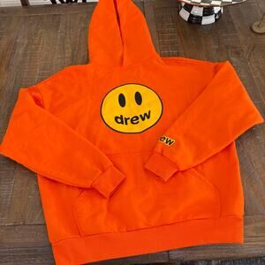 Orange Drew House smiley hoodie
Size XXS